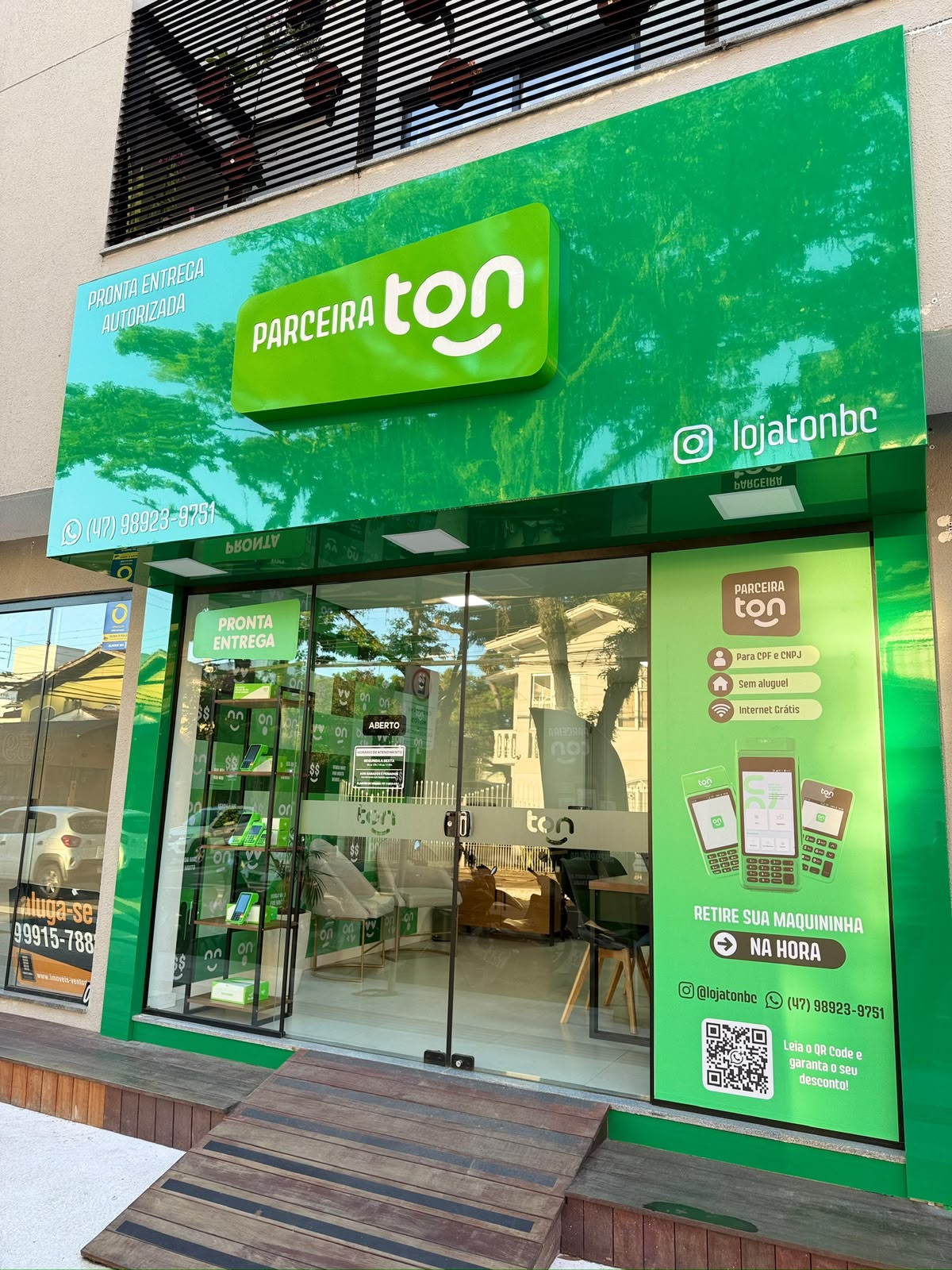 Fachada da Loja Autorizada Ton em Balneário Camboriú